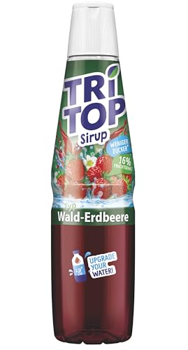 TRi TOP Wald-Erdbeere Sirup kalorienarm fruchtiger Geschmack 600 ml