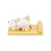 WGGTX Decorazione del Desktop Cat Phone Holder sdraiato Dragon Bed Decorazione Desktop Phone Supporto del Telefono Regalo di Compleanno Piccoli Regali