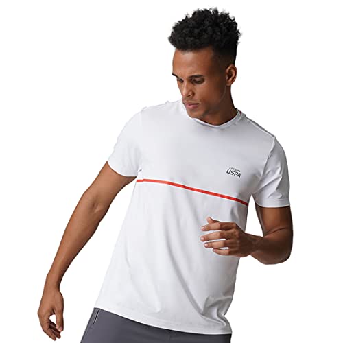 Image of U.S. Polo ASSN. Men Reflective Logo Polyester Spandex I715 Regular Fit T-Shirt - Pack of 1