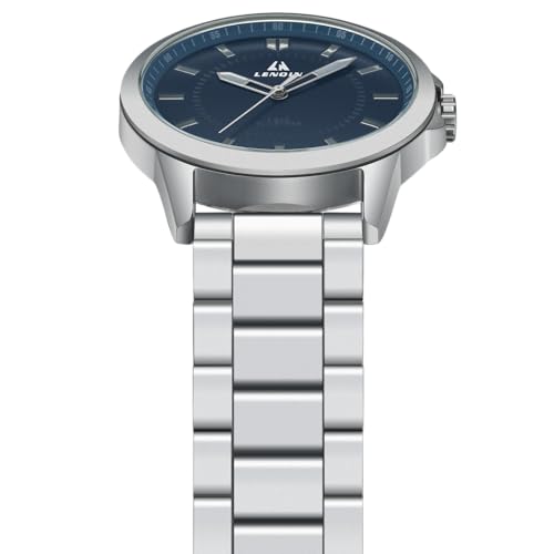Image of LN LENQIN Mens Watches Waterproof Stainless Steel Watch for Men Analog Quartz Fashion Business Designer Wristwatch