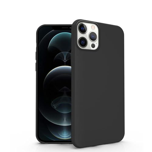Compatibile Con Cover iPhone 15 Morbido - Proteggi il tuo Smartphone con La Custodia Ultra Sottile e Resistente Agli Urti silicone nero