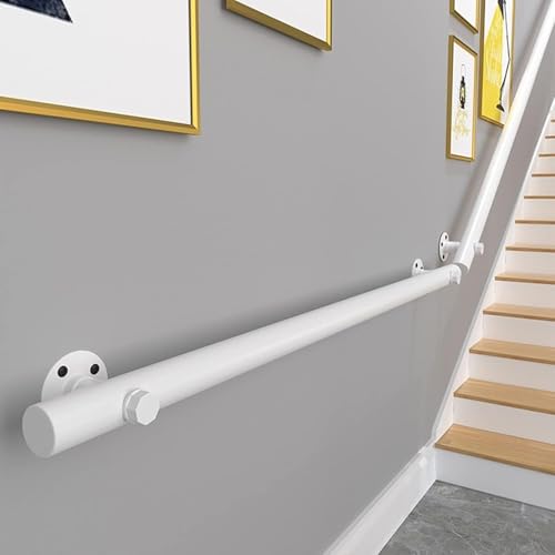 Kit de fixation pour rampe d'escalier blanc main courante 100 cm