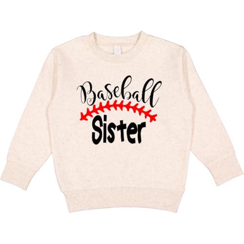 inktastic Baseball Sister Toddler Sweatshirt