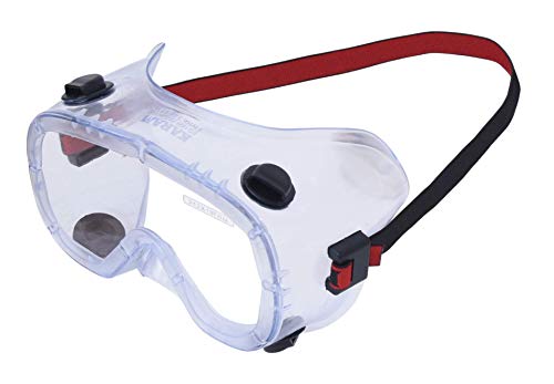 Image of Karam ES009 Chemical Splash Safety Goggles | Lightweight Design | Safety Glasses for Multipurpose Use for Paint, Laboratory, Chemical & Construction Work | PACK OF 3