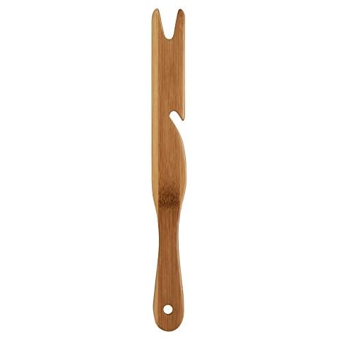 Mrs. Anderson's Baking Oven Rack Push Pull Stick, 11 Inches, Natural Bamboo Cover