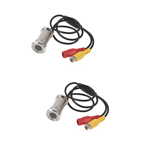 Amosfun 2piezas De Mirilla Digital Gran Sensor Cmos Visor De Puerta Para Interior Soporta Ángulo De De Instalación Consumo Energético