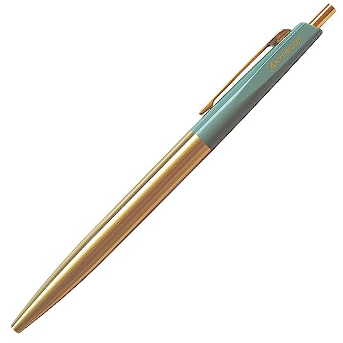 Stylo à bille rétractable vert sauge Anterique 0.5mm encre fluide écriture