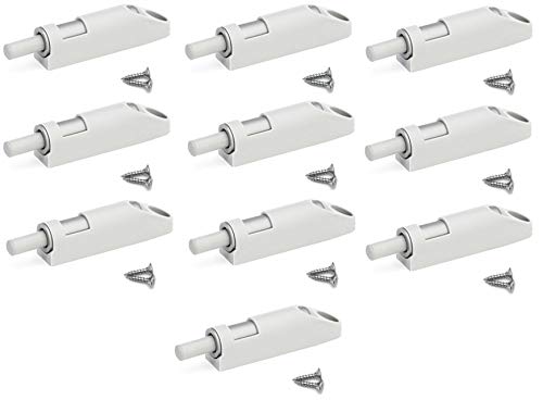 Preisvergleich Produktbild Airtic Sanft schließende Dämpfer (10 Stück inkl. Schrauben und Halterungen) Küchenschrank, Badezimmer, Schlafzimmer, Schränke, Schubladen und Türen