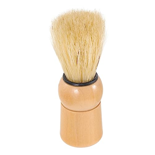 SOESFOUFU Men's Shave Brush Beard Brush Shaving Brushes for Men Beard Grooming Tool Wood Handle Shave Brush