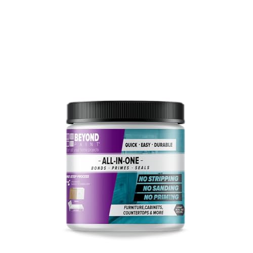 Comparison: Best Sealer For Painted Cabinets 7 Beyond Paint All-in-One Refinishing Paint, No Sanding, Matte Finish for Cabinets, Countertops, Furniture and Doors, 1 Pint, Soft Gray