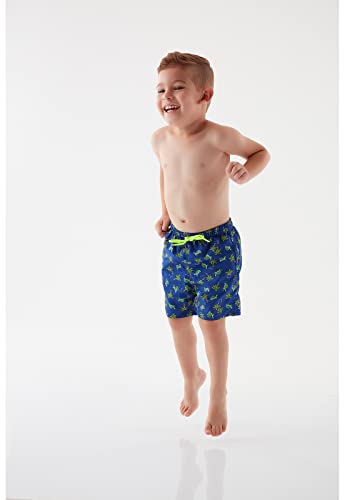 Bermuda Praia Infantil em Microfibra Up Baby Menino, Azul Marinho, 03