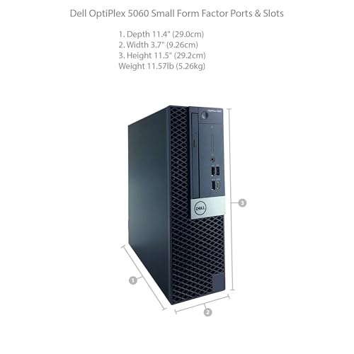 Image of Dell OptiPlex 5060 SFF Small Form Desktop Computer PC, Intel 6-Core i5-8500 @ 3.10 GHz, 32GB DDR4 RAM, 1TB SSD, 4K Support, VGA, DisplayPort, BT, WiFi, Windows 11 Pro (Renewed)