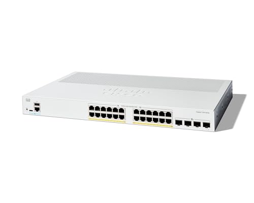Image of Cisco Catalyst C1200-24P-4X 24-Port Gigabit PoE+ Managed Network Switch (Renewed)