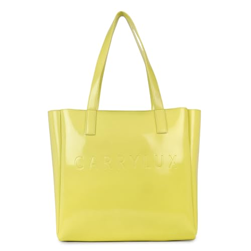 Image of Carrylux ShinyAura Women's Tote Bag, Large Glossy Handbag, Shoulder Bag for Office & Casual Use