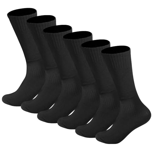 3 Pairs Football Socks, Black Long Tube Soccer Hockey Rugby Socks for Sport Training2
