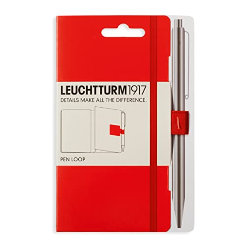 LEUCHTTURM1917 Self Adhesive Pen Loop Elastic Pen Holder (Red)