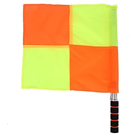 Mothinessto Soccer Referee Flag, Anti-Slip Football Referee Flag Easy to Grip Exquisite Workmanship Durable for Training for Sports Cover