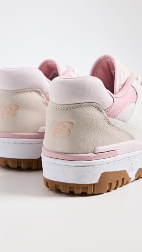 New Balance Women's 550 Sneakers, Sea Salt, Pink, Off White, 8.5 Medium US4