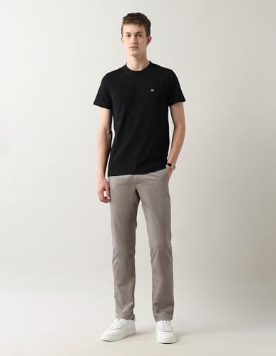Image of Arrow Sports Men's Solid Regular Fit T-Shirt