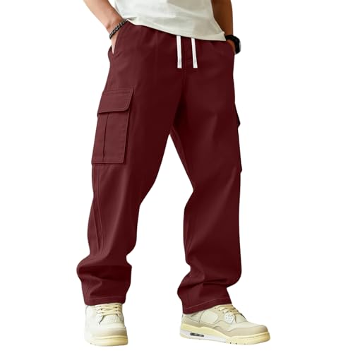 MOKBAY Pantalon de Travail Homme, Bucheron Chantier Jogging D'été Peche Classique Camouflage Tactique Slim Cargo, Ete Treillis Travail Pantalon de Pluie...