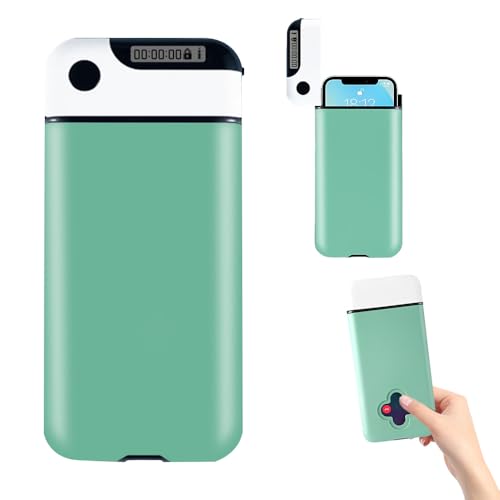 Rppiup Phone Lock Box with Timer Self-Control Timed lock box with timer phone jail Lock Box for iphone/android timers lock boxes Help Kids/Adults to Be Self-Discipline Prevent Phone Addiction