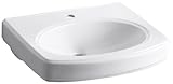 KOHLER K-2028-1-0 Pinoir Pedestal Basin Only, White