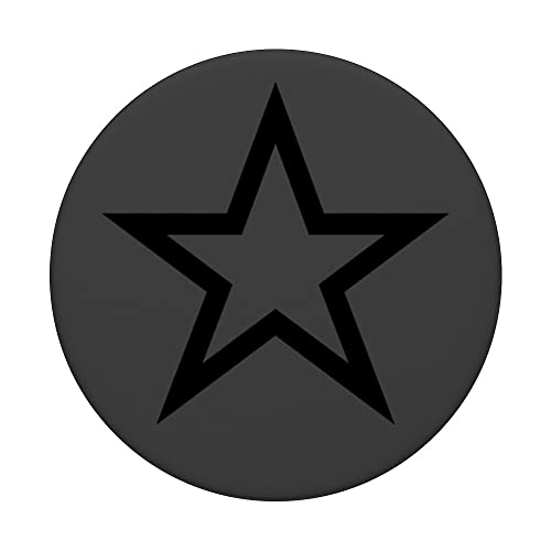 Y2K Aesthetic Black Star Mcbling Trashy 2000s Retro Vintage PopSockets Swappable PopGrip - Image 3
