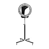 Senyuzhilan Hair Dryer, 1200W Hair Salon Color Processor Dryer with Infrared Technology, 6 Modes, 360 Efficient Heating, Adjustable Height, Rolling Base for Salon & Home Use, Quiet Care, Black