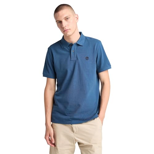 Timberland Polo Millers River Pique Uomo, Denim scuro., XL