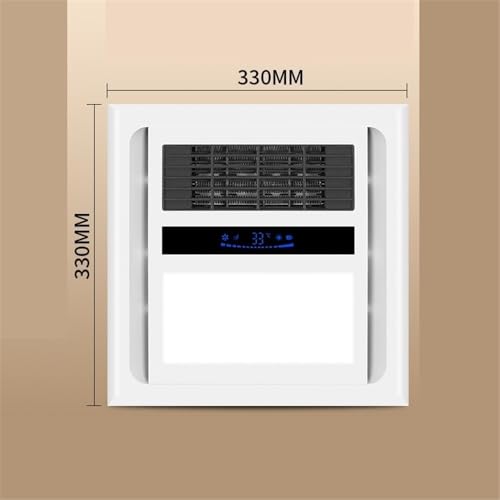 Ventilador de extracción de techo integrado Home con ventilación, iluminación y calefacción para baño 30x30cm miniatura 6