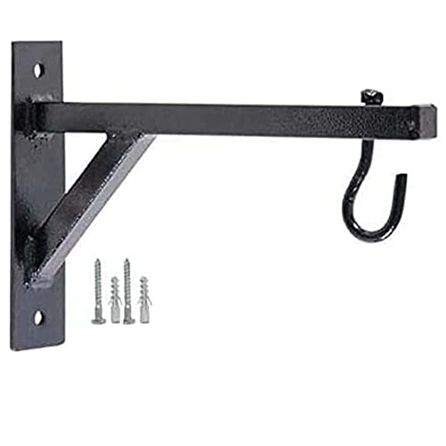 SOO Boxing Champion Heavy Duty 12'' Wall Bracket Steel Mount Hanging Stand for Punch Bag Kickboxing MMA Muay Thai Training Bag, Black - Image 2