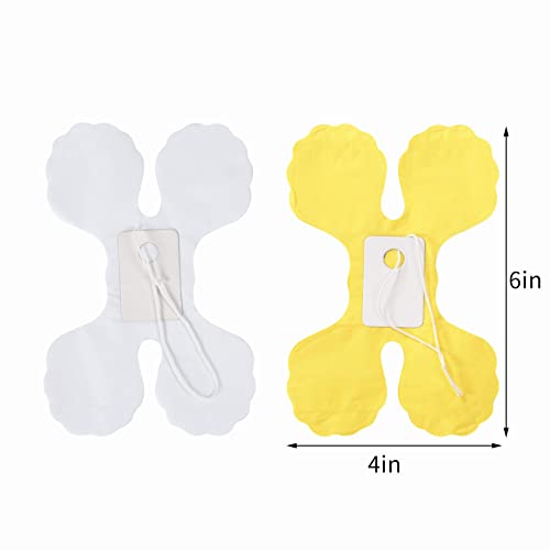 Image of White-Yellow Party-Decorations Streamers Garland - 157Ft Four-Leaf Clover Hanging Banner,Wedding Bridal Baby Shower Birthday Sunflower Lemon Theme Decor Hugtmr