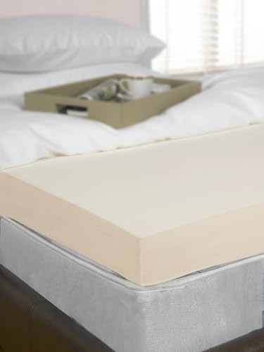 4 Single Bed Size Memory Foam Mattress Topper, Visco, Orthopaedic, 3ft (91cm x 190cm) 10cm Deep By Littens