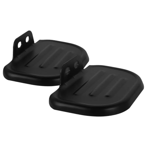 Repose-pieds noirs vélo avec pédales arrière confortables de transport