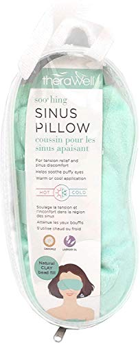 Therawell anti-stress clay bead sinus eye mask, lavende…