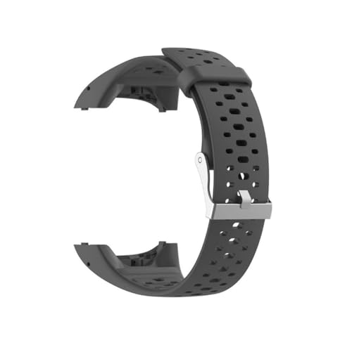 PIGLOLKINY Correa de silicona for reloj deportivo For Polar M400 M430, repuesto pulsera deportiva for herramienta(Gray)