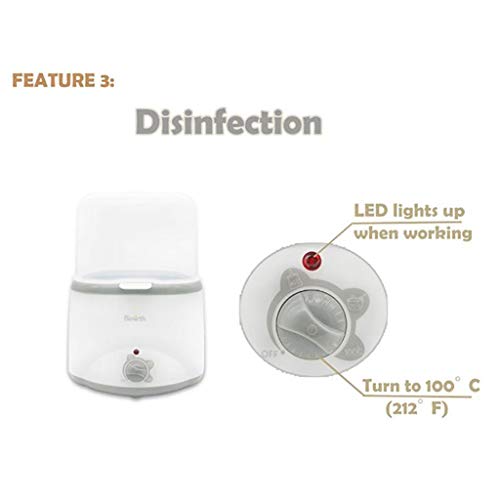 Sterilisator Babyflasche Sterilisator Dampf-Sterilisator Flasche 3-in-1 Multifunktions-Elektro-Sterilisator Dampf-Doppel… – Bild 5