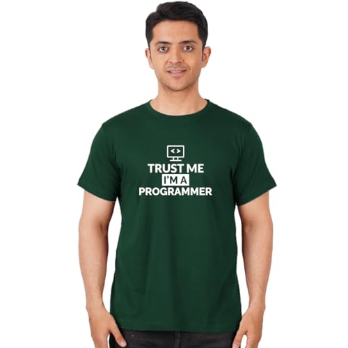 Image of DUDEME Trust Me I'm a Programmer Half Sleeve 100% Cotton 180 GSM T-Shirt