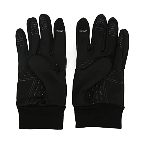 Windproof Sports Gloves, Winter Outdoor Touch Screen All Finger Mittens Nonislip Fleece Warm Gloves (L)