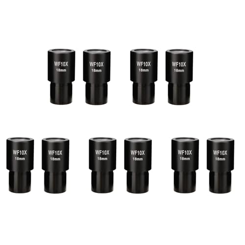 WF10X oculaire grand champ microscope 23.2mm lot de 10 pièces optiques