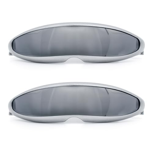 Image of SA106 Mirror Lens Monolens Cyclops Robotic Futuristic Sunglasses