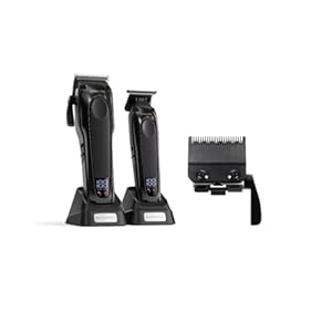 Professional Hair Clippers Set with Premium DLC Replacement Blade