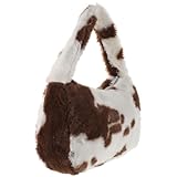 SUPVOX Bolso de Peluche para Mujer Bolso de Mano Pequeño Asas Antideslizantes para Otoño E Invierno