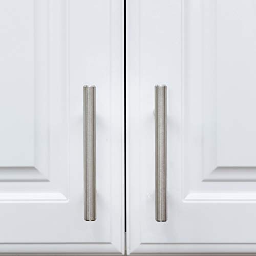 homdiy Cabinet Handles Brushed Nickel Drawer Pulls - HD201SN Cabinet Hardware Stainless Steel Kitchen Cupboard Handles Cabinet Handles,15 Pack 3-1/2in Hole Centers Handles for Dresser Drawers