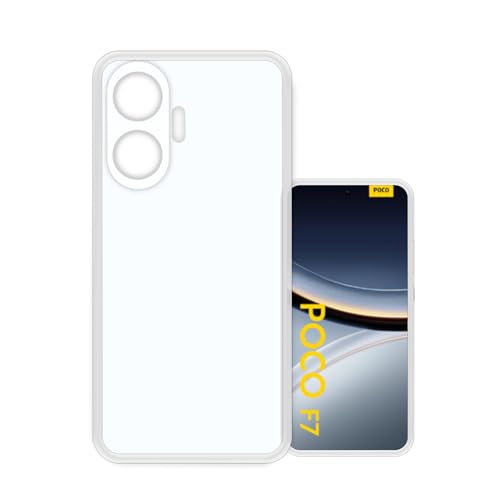 Image of VIDO Transparent Back Case Cover for Poco F7 5G (Soft & Flexible & Camera Protection Back Case)