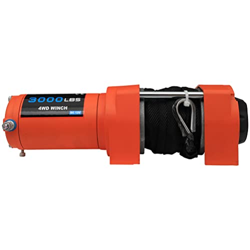Winch eléctrico duradero 3000lb con cuerda sintética miniatura 7