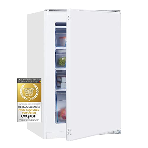 Exquisit Congelador Empotrado EGS101-080F, 77L, Blanco