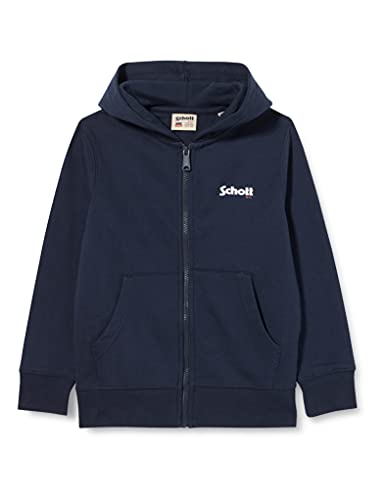 Pull-Over Schott NYC Swzipboy Garçon : Sweat Zippé Enfant Gris