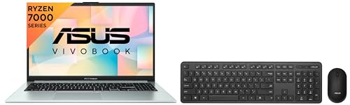 Image of ASUS Vivobook Go 15 (2023), AMD Ryzen 5 7520U, 15.6 inch (39.62 cm) FHD, (16GB RAM /512GB SSD), E1504FA-NJ543WS CW100 (Keyboard & Mouse Set)