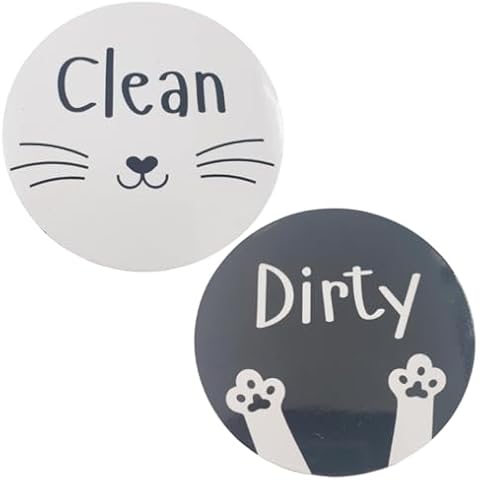 Dishwasher Magnet Clean Dirty Sign Funny, Dishwasher Sign Clean Dirty Magnetic, Clean and Dirty Dishwasher Magnet, Clean/Dirty Dishwasher Magnet, Cat Dishwasher Magnet, Cat Kitchen Decor, Whiskers Cover